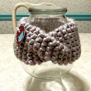 BNWT JAMESON ROSE SELECTIONS GRAY MAUVE HANDMADE TWIST KNIT HEADBAND